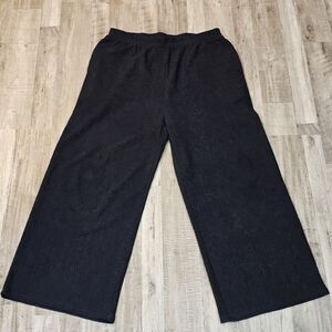 Le Soir Par Molly Bracken Wide Leg Pants Black Size XL